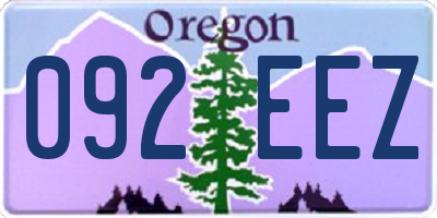 OR license plate 092EEZ