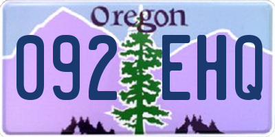 OR license plate 092EHQ