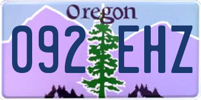 OR license plate 092EHZ