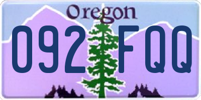 OR license plate 092FQQ
