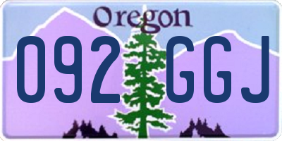 OR license plate 092GGJ