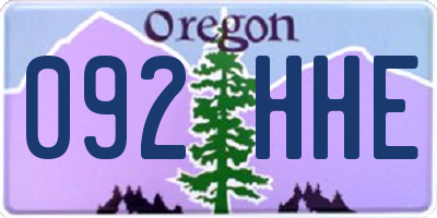 OR license plate 092HHE
