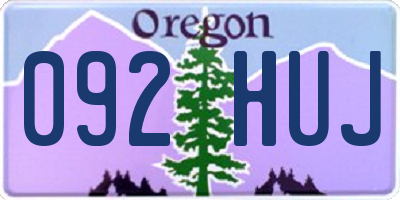 OR license plate 092HUJ