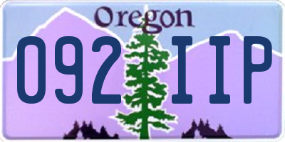 OR license plate 092IIP