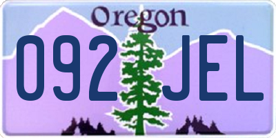 OR license plate 092JEL
