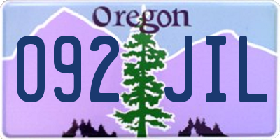OR license plate 092JIL