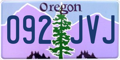 OR license plate 092JVJ