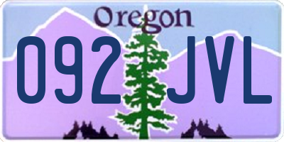 OR license plate 092JVL