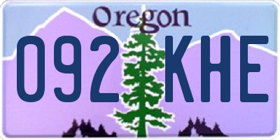 OR license plate 092KHE