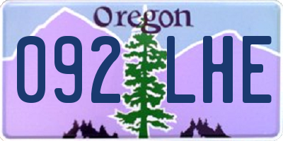 OR license plate 092LHE