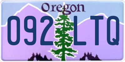 OR license plate 092LTQ