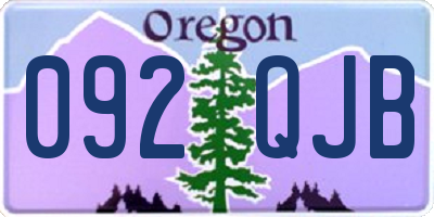 OR license plate 092QJB