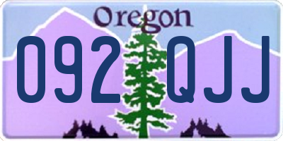 OR license plate 092QJJ