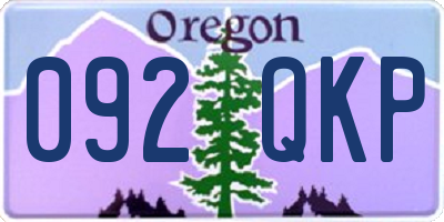 OR license plate 092QKP