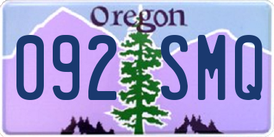 OR license plate 092SMQ