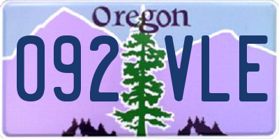 OR license plate 092VLE