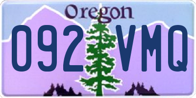 OR license plate 092VMQ