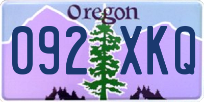 OR license plate 092XKQ