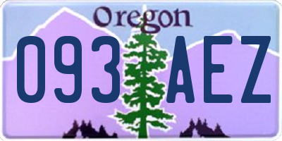 OR license plate 093AEZ