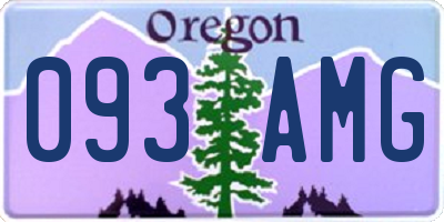 OR license plate 093AMG