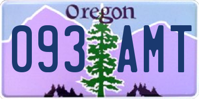 OR license plate 093AMT