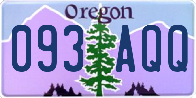 OR license plate 093AQQ