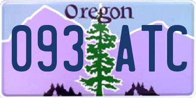OR license plate 093ATC