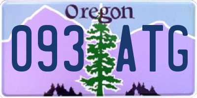 OR license plate 093ATG