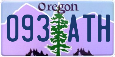 OR license plate 093ATH