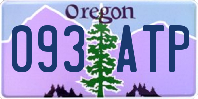 OR license plate 093ATP