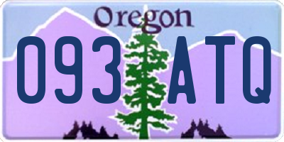 OR license plate 093ATQ
