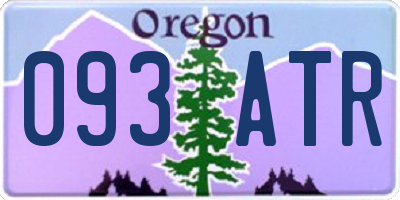 OR license plate 093ATR