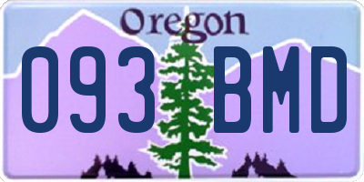 OR license plate 093BMD