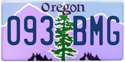 OR license plate 093BMG
