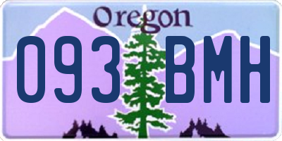 OR license plate 093BMH