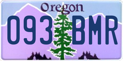 OR license plate 093BMR