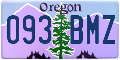 OR license plate 093BMZ