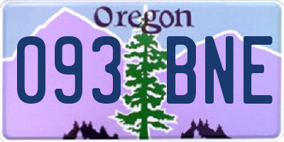 OR license plate 093BNE