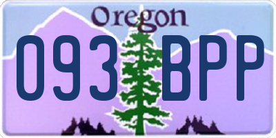 OR license plate 093BPP