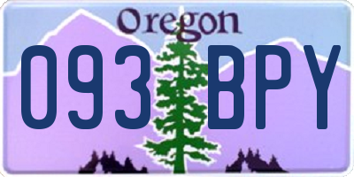OR license plate 093BPY