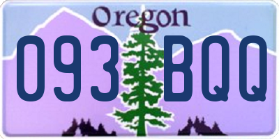 OR license plate 093BQQ