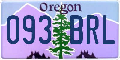 OR license plate 093BRL
