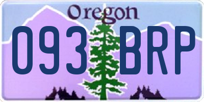 OR license plate 093BRP