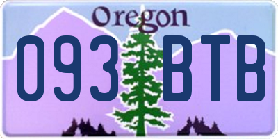 OR license plate 093BTB