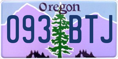 OR license plate 093BTJ