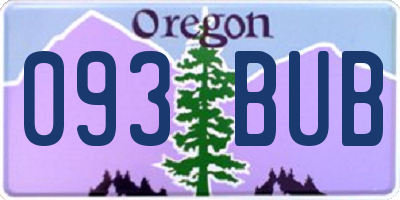 OR license plate 093BUB