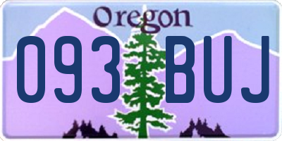 OR license plate 093BUJ