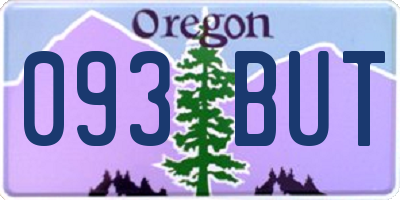 OR license plate 093BUT