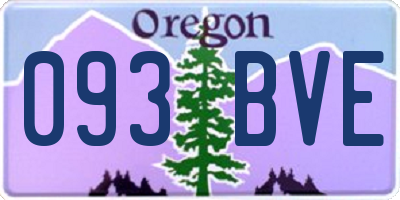 OR license plate 093BVE