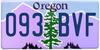 OR license plate 093BVF